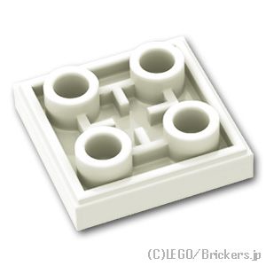 レゴ パーツ タイル 2 x 2 - 反転 [White/ホワイト] | LEGO純正品の バラ 売り | ブリッカーズ楽天市場店