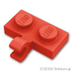 レゴ パーツ プレート 1 x 2 - 水平クリップ [ Red / レッド ] | LEGO純正品の バラ 売り