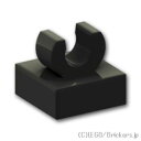 レゴ パーツ タイル 1 x 1 - クリップ ラウンドエッジ [ Black / ブラック ] | LEGO純正品の バラ 売り