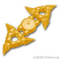 レゴ パーツ 手裏剣 タイプ2 - 2個セット [ Pearl Gold / パールゴールド ] | LEGO純正品の バラ 売り