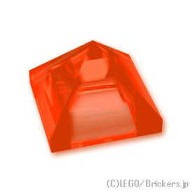 レゴ パーツ スロープ 45°ピラミッド - 1 x 1 x 2/3 [ Tr,Neon Orange / トランスネオンオレンジ(蛍光) ] | LEGO純正品の バラ 売り