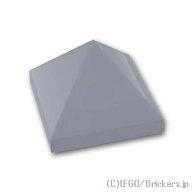 レゴ パーツ スロープ ピラミッド 45° 1 x 1 x 2/3 [ Light Bluish Gray / グレー ] | LEGO純正品の バ…
