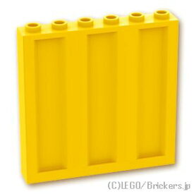 レゴ パーツ パネル 1 x 6 x 5 - 波形 [ Yellow / イエロー ] | LEGO純正品の バラ 売り