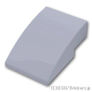 ���S �p�[�c �X���[�v �J�[�u 3 x 2 [ Light Bluish Gray / �O���[ ] | LEGO�����i�� �o�� ����