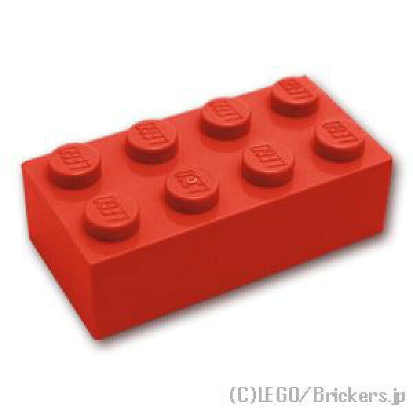 レゴ パーツ ブロック 2 x 4 [ Red / レッド ]  | LEGO純正品の バラ 売り
