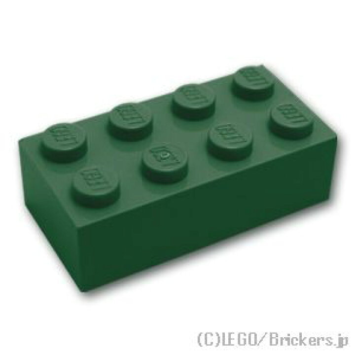 楽天市場】レゴ パーツ ブロック 2 x 4 [ Dark Green / ダークグリーン  