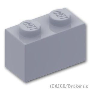 レゴ パーツ ブロック 1 x 2 [Light Bluish Gray/グレー] | LEGO純正品の バラ 売り | ブリッカーズ楽天市場店
