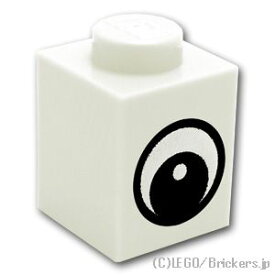 レゴ パーツ ブロック 1 x 1 - アイ・パターン 白点付き [ White / ホワイト ] | LEGO純正品の バラ 売り