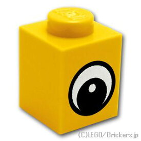 レゴ パーツ ブロック 1 x 1 - アイ・パターン 白点付き [ Yellow / イエロー ] | LEGO純正品の バラ 売り