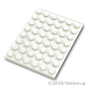 楽天市場】レゴ パーツ プレート 6 x 8 [ White / ホワイト ] | LEGO