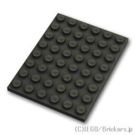 レゴ パーツ プレート 6 x 8 [ Black / ブラック ] | LEGO純正品の バラ 売り