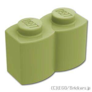 ���S �p�[�c �u���b�N 1 x 2 - �ۑ� [ Olive Green / �I���[�u�O���[�� ] | LEGO�����i�� �o�� ����