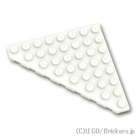 レゴ パーツ ウェッジプレート 8 x 8 - コーナーカット [ White / ホワイト ] | LEGO純正品の バラ 売り