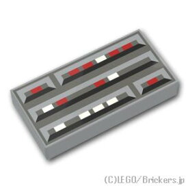 レゴ パーツ タイル 1 x 2 - コンピュータパターン(スターウォーズ) [ Light Bluish Gray / グレー ] | LEGO純正品の バラ 売り