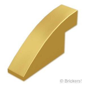 ���S �p�[�c �X���[�v �J�[�u 4 x 1 x 1 2/3 [ MetallicGold / ���^���b�N�S�[���h ] | LEGO�����i�� �o�� ����