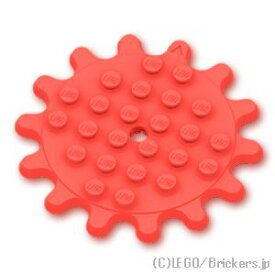 レゴ パーツ プレート 6 x 6 - ギア 歯車14歯 [ Coral / コーラル ] | LEGO純正品の バラ 売り