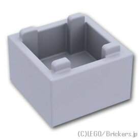 レゴ パーツ コンテナ ボックス - 2 x 2 x 1 [ Light Bluish Gray / グレー ] | LEGO純正品の バラ 売り