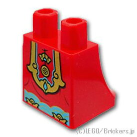 レゴ パーツ ミニフィグ レッグ - スカート - ゴールドとミディアムアズールのエプロン [ Red / レッド ] | LEGO純正品の バラ 売り