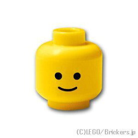 レゴ パーツ ミニフィグ ヘッド - 笑顔 [ Yellow / イエロー ] | LEGO純正品の バラ 売り