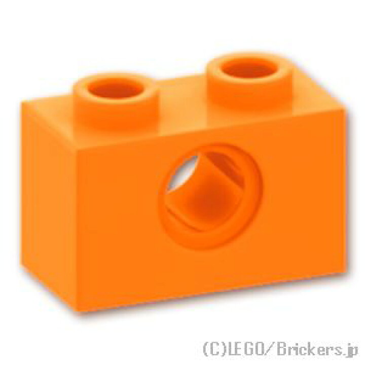 楽天市場】レゴ パーツ テクニック ブロック 1 x 2 - 1ホール [ Orange 