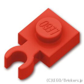 レゴ パーツ プレート 1 x 1 - 垂直クリップ [ Red / レッド ] | LEGO純正品の バラ 売り