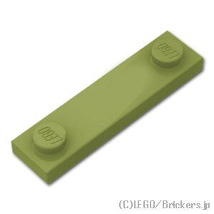 ���S �p�[�c �v���[�g 1 x 4 - �G�b�W�X�^�b�h �a�t�� [ Olive Green / �I���[�u�O���[�� ] | LEGO�����i�� �o�� ����