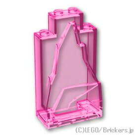 レゴ パーツ ウォール パネル 2 x 4 x 6 - 岩肌 [ Tr,Dark Pink / トランスダークピンク ] | LEGO純正品の バラ 売り