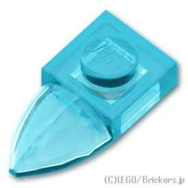 レゴ パーツ プレート 1 x 1 - 歯 [ Tr,Lt Blue / トランスライトブルー ] | LEGO純正品の バラ 売り