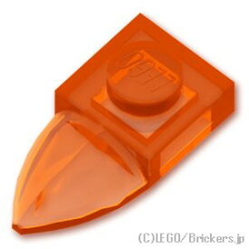 レゴ パーツ プレート 1 x 1 - 歯 [ Tr,Orange / トランスオレンジ ] | LEGO純正品の バラ 売り