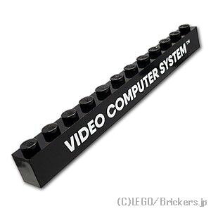 ���S �p�[�c �u���b�N 1 x 12 - VIDEO COMPUTER SYSTEM TM [ Black / �u���b�N ] | LEGO�����i�� �o�� ����