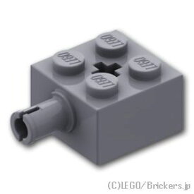 レゴ パーツ ブロック 2 x 2 - ピン/十字穴 [Dark Bluish Gray/ダークグレー] | LEGO純正品の バラ 売り