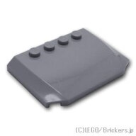 レゴ パーツ ウェッジ トリプル カーブ 4 x 6 x 2/3 [ Dark Bluish Gray / ダークグレー ] | LEGO純正品…