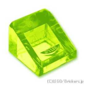 レゴ パーツ スロープ 30°- 1 x 1 x 2/3 [ Tr,Neon Green / トランスネオングリーン(蛍光) ] | LEGO純正品の バラ 売り