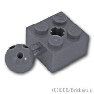 レゴ パーツ テクニック ブロック ボールジョイント 2 x 2 - 軸穴 [ Dark Bluish Gray / ダークグレー ] …