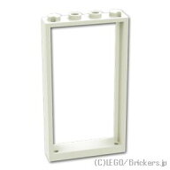 レゴ パーツ ドア フレーム 1 x 4 x 6 [ White / ホワイト ] | LEGO純正品の バラ 売り