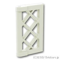 レゴ パーツ ウィンドウ ペイン 1 x 2 x 3 - 格子 [ White / ホワイト ] | LEGO純正品の バラ 売り