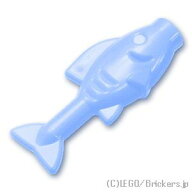 レゴ パーツ 魚 [ Bt,Lt Blue / ブライトライトブルー ] | LEGO純正品の バラ 売り
