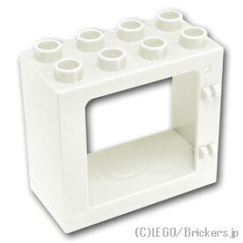 レゴ パーツ デュプロ ドアフレーム 2 x 4 x 3 [ White / ホワイト ] | LEGO純正品の バラ 売り
