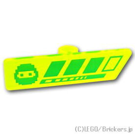 レゴ パーツ ゲームプレーヤーラベル(ニンジャ) [ Tr,Neon Green / トランスネオングリーン(蛍光) ] | LEGO純正品の バラ 売り