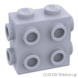 ���S �p�[�c �u���b�N 1 x 2 x 1 2/3 - 3�ʃX�^�b�h [ Light Bluish Gray / �O���[ ] | LEGO�����i�� �o�� ����