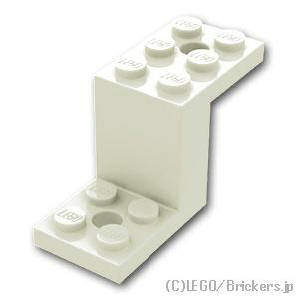 レゴ パーツ ブラケット 5 x 2 x 2 1/3 - ピンホール [ White / ホワイト ]  | LEGO純正品の バラ 売り