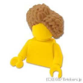 レゴ パーツ ミニフィグ ヘア - スパイラルパーマ [ Md,Nougat / ミディアムヌガー ] | LEGO純正品の バラ 売り
