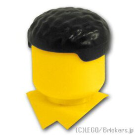 レゴ パーツ ミニフィグ ヘア - メンズ トップパーマ [ Black / ブラック ] | LEGO純正品の バラ 売り