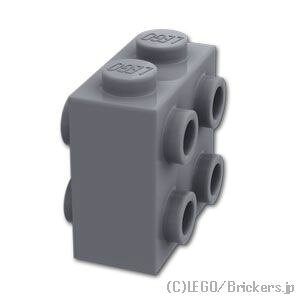 ���S �p�[�c �u���b�N 1 x 2 x 1 2/3 - 2�ʃX�^�b�h [ Dark Bluish Gray / �_�[�N�O���[ ] | LEGO�����i�� �o�� ����