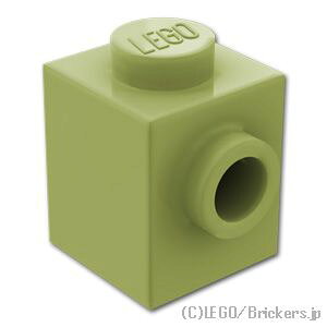���S �p�[�c �u���b�N 1 x 1 - 1�ʃX�^�b�h [ Olive Green / �I���[�u�O���[�� ] | LEGO�����i�� �o�� ����