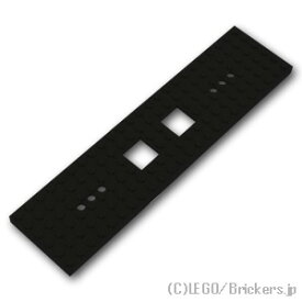 レゴ パーツ トレイン ベース 6 x 24 - 6穴 2カットアウト [ Black / ブラック ] | LEGO純正品の バラ 売り