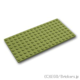レゴ パーツ プレート 8 x 16 [ Olive Green / オリーブグリーン ] | LEGO純正品の バラ 売り