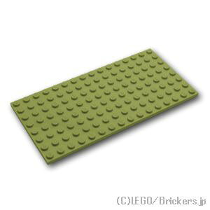 ���S �p�[�c �v���[�g 8 x 16 [ Olive Green / �I���[�u�O���[�� ] | LEGO�����i�� �o�� ����
