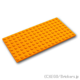 レゴ パーツ プレート 8 x 16 [ Bt,Lt Orange / ブライトライトオレンジ ] | LEGO純正品の バラ 売り