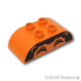 レゴ パーツ デュプロ ブロック 2 x 4 カーブトップ ライオンのたてがみ パターン [ Orange / オレンジ ] | LEGO純正品の バラ 売り